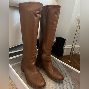 Chestnut Brown leather boots